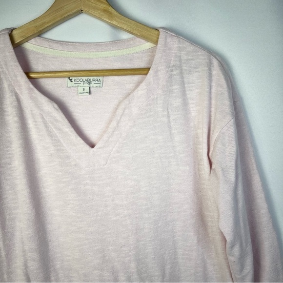 Koolaburra by UGG Light Pink Notch Neckline Long Sleeve Pullover S - Picture 3 of 4